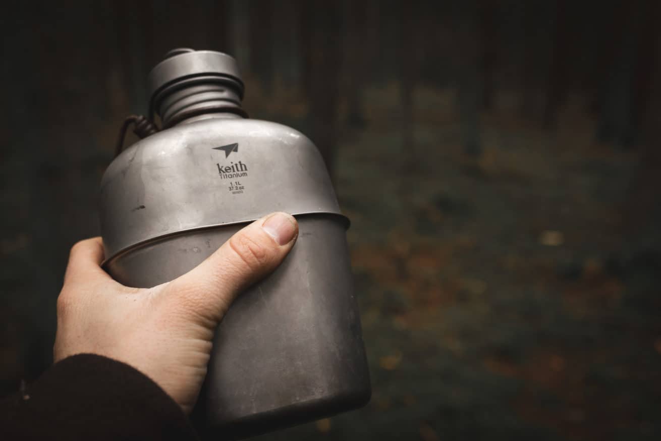 Keith Titanium Canteen Set Feldflasche mit Becher Erfahrungsbericht