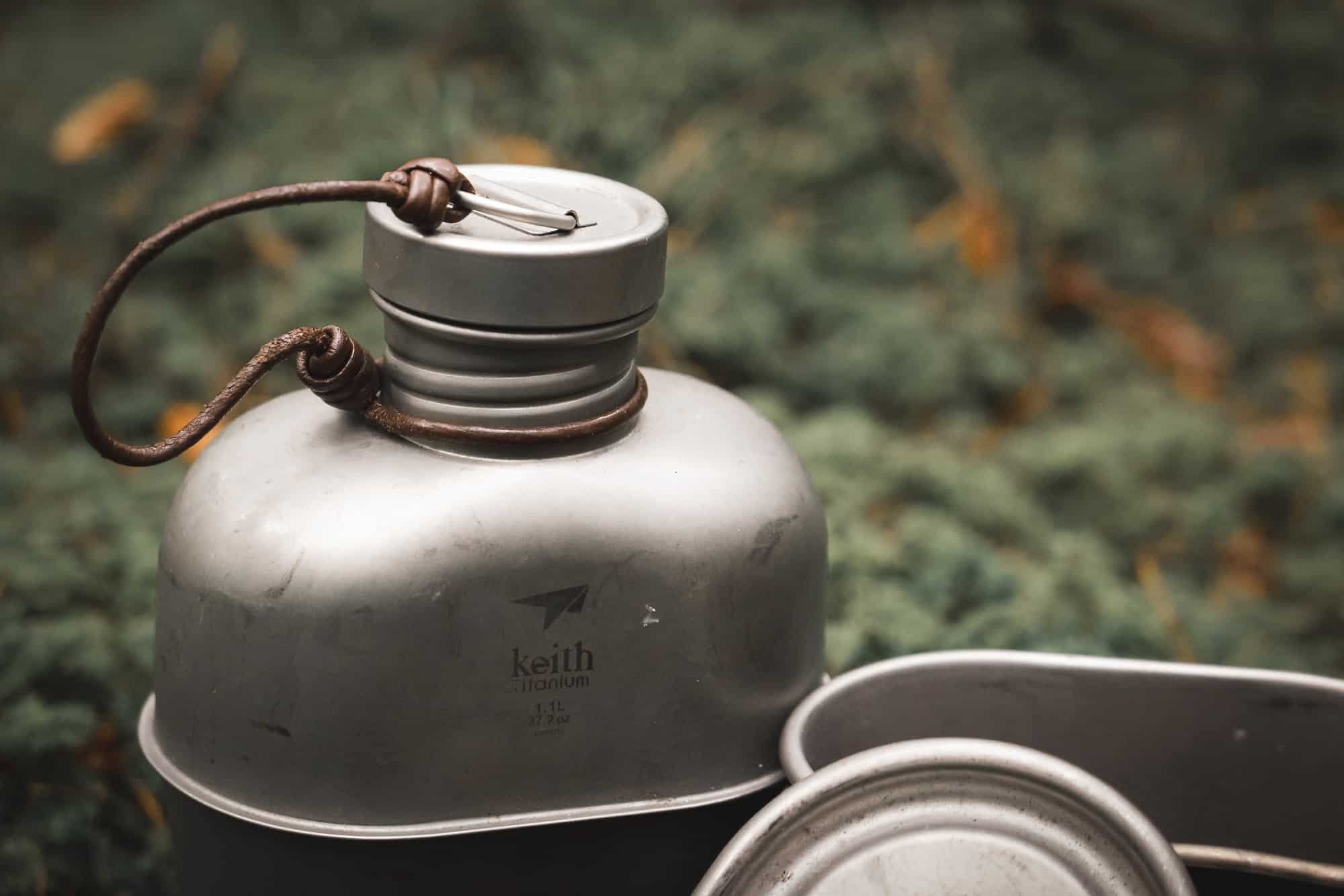 Keith Titanium Canteen Set Feldflasche mit Becher Erfahrungsbericht